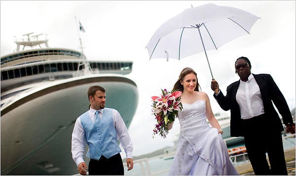Weddings on cruise lines with elegant oceanfront ceremonies, floral decor, romantic dining, and joyful celebrations on luxury ships