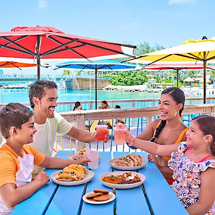Dining in Cocoa Beach Florida featuring fresh seafood, Caribbean flavors, vibrant beach bars, and upscale restaurants with ocean views