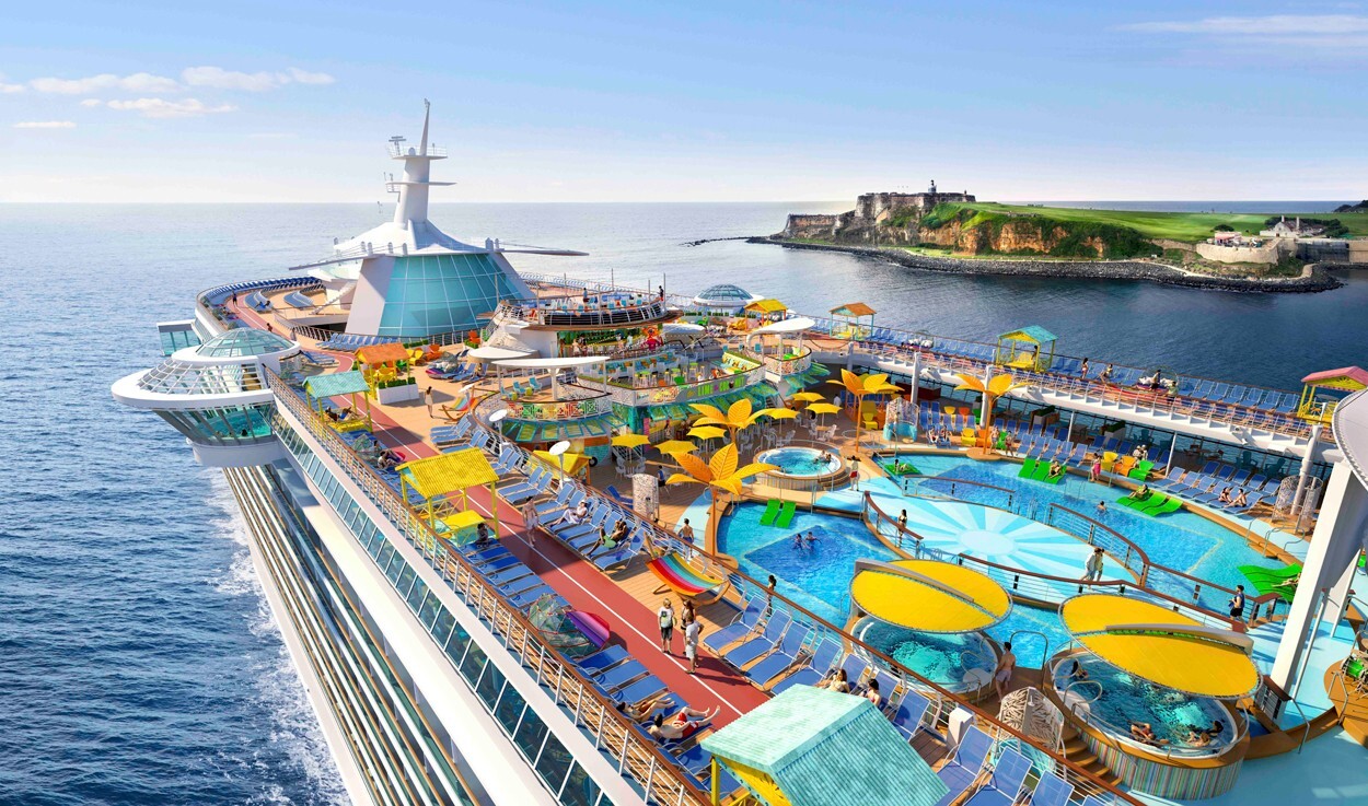 Stunning views of Cococay Cruise﻿ destination offered by Pharaohs Cruise﻿
